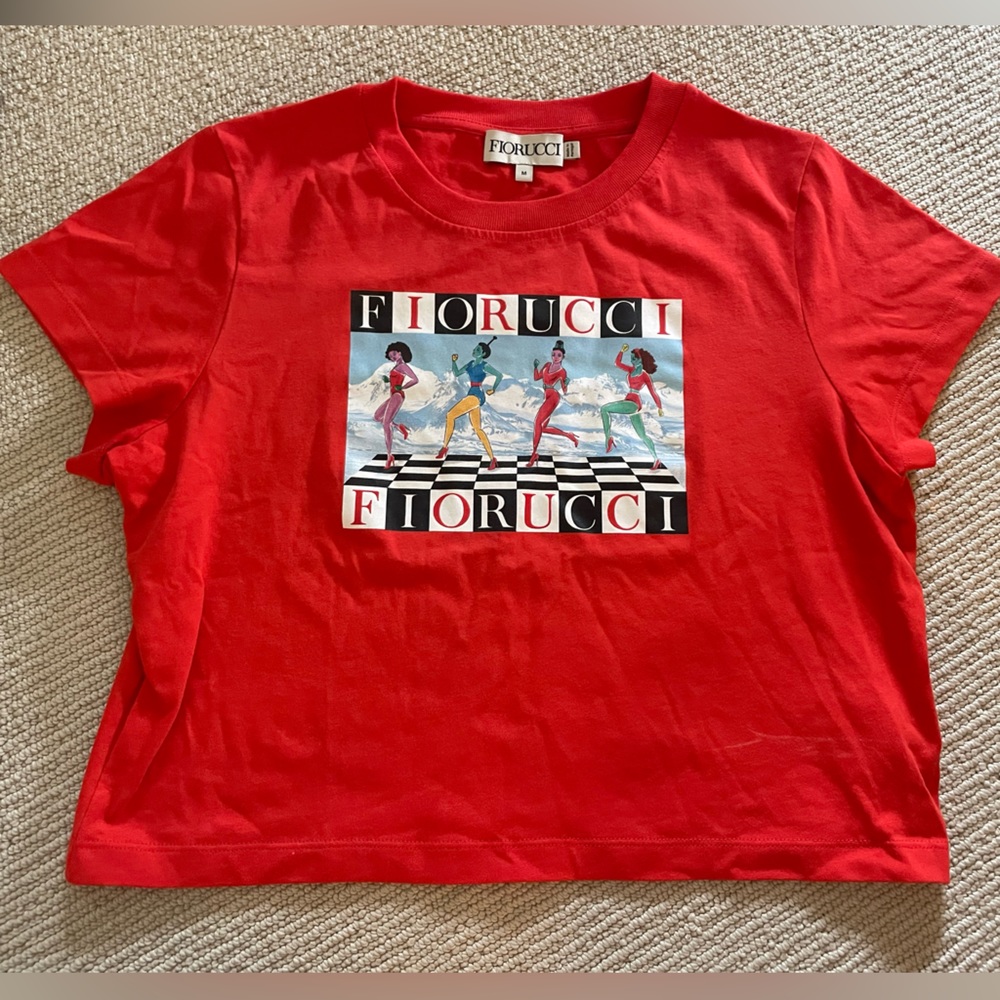 FIORUCCI RED BABY TEE SIZE M